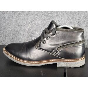 Adolfo‎ Chukka Lace Up Boots Men Sz 11 Black Desert Mid Calf Office Workwear
